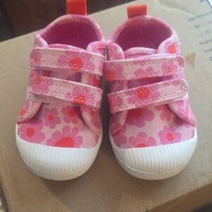 Cat & Jack Pink Floral Sneakers